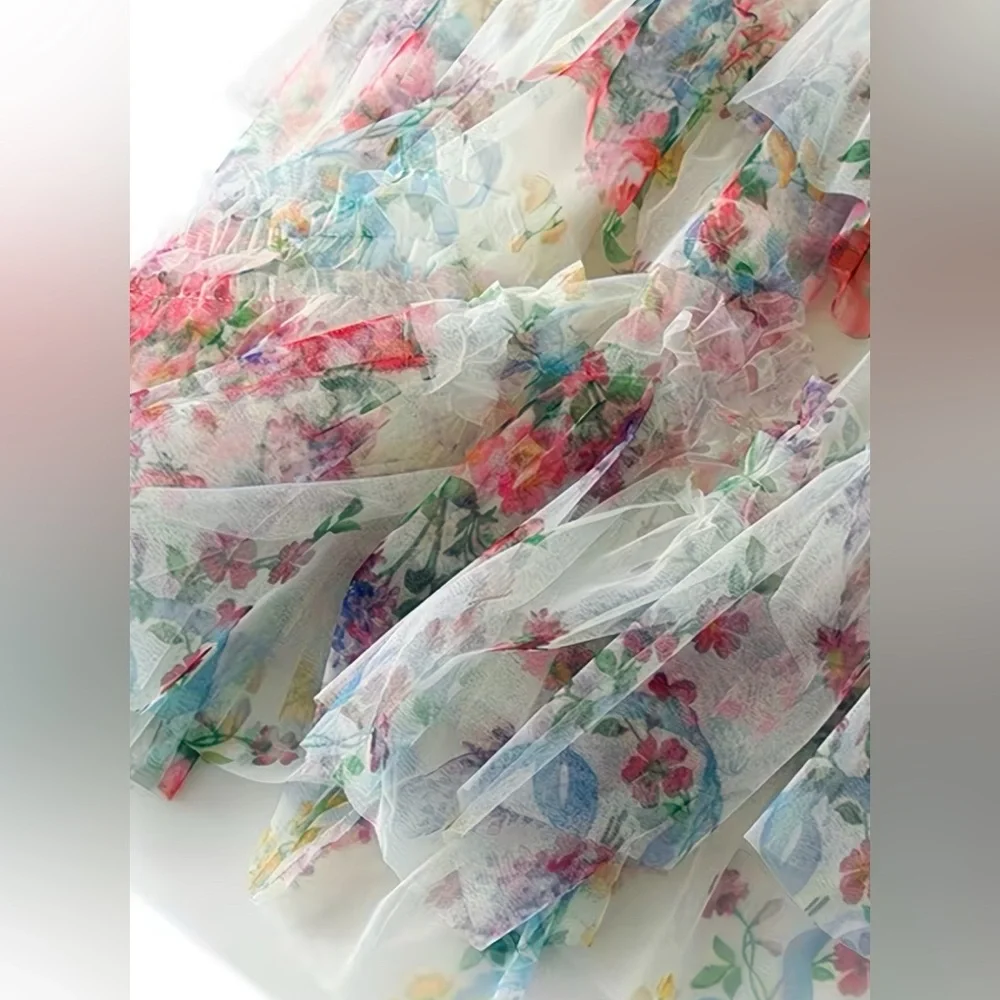 Floral Multicolor Maxi Skirt - Picture 7 of 8